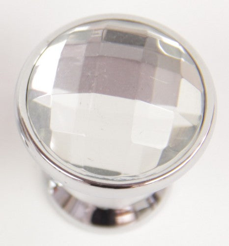 Drawer Knob (Round Crystal - Clear)
