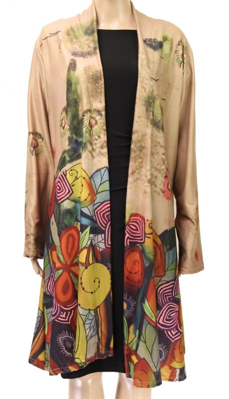 Coat Cape - Modern Art Floral (Small)