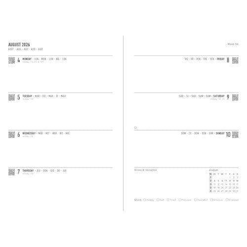 Letts of London Diary La Belle Nature A5 DTP Appts Green 2026