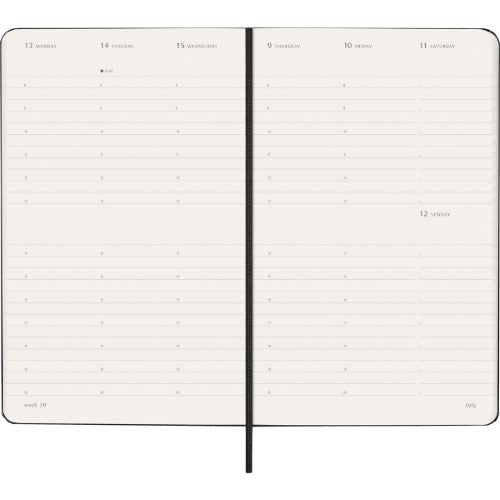 Moleskine Diary 12 Month Weekly Vertical HC Large Black 2026
