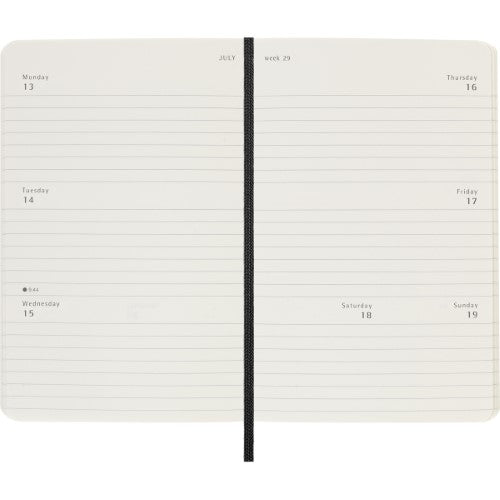 Moleskine Diary 12 Month Weekly Horizontal SC Pocket Black 2026
