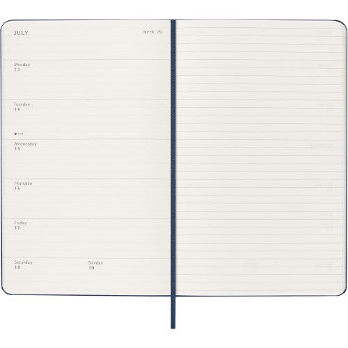 Moleskine Diary 12 Month Weekly + Notes HC Large Sapphire Blue 2026