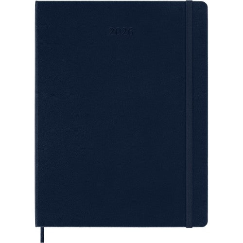 Moleskine Diary 12 Month Weekly + Notes HC XL Sapphire Blue 2026