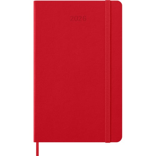 Moleskine Diary 12 Month Weekly + Notes HC Large Scarlet Red 2026