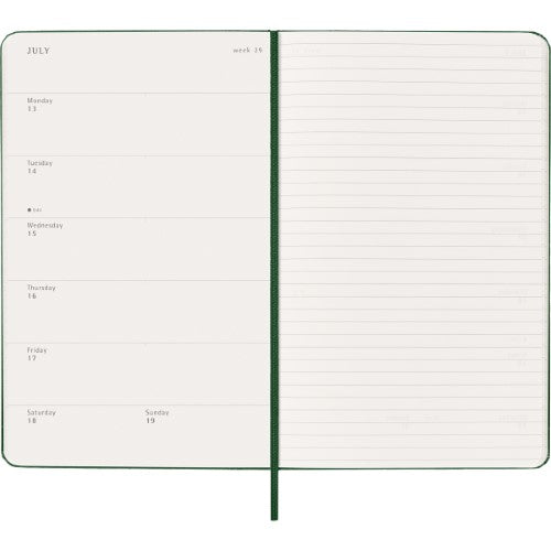 Moleskine Diary 12 Month Weekly + Notes HC Large Myrtle Green 2026