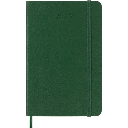 Moleskine Diary 12 Month Weekly + Notes SC Pocket Myrtle Green 2026