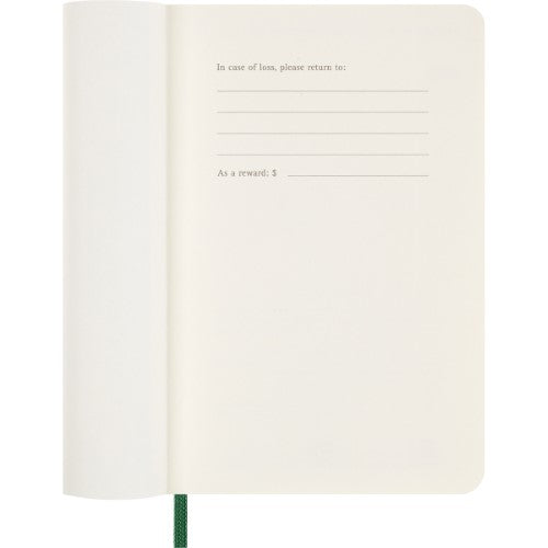 Moleskine Diary 12 Month Weekly + Notes SC Pocket Myrtle Green 2026