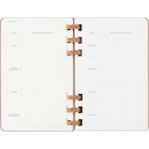 Moleskine 12 Month Spiral Planner HC Large Almond 2026