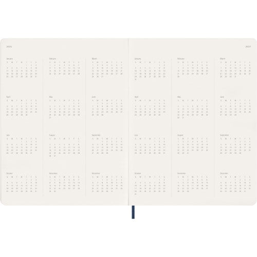 Moleskine 13 Month Essential Planner SC Weekly Vertical XXL Sapphire Blue 2026