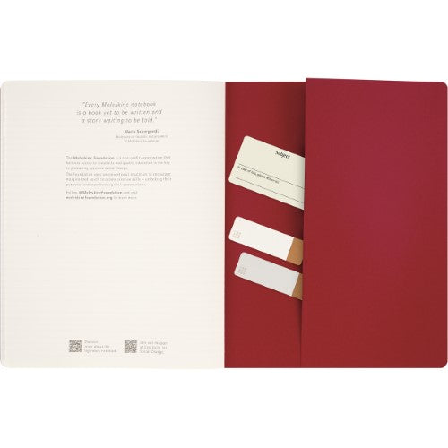 Moleskine Cahier Journal Student XXL Ruled Red