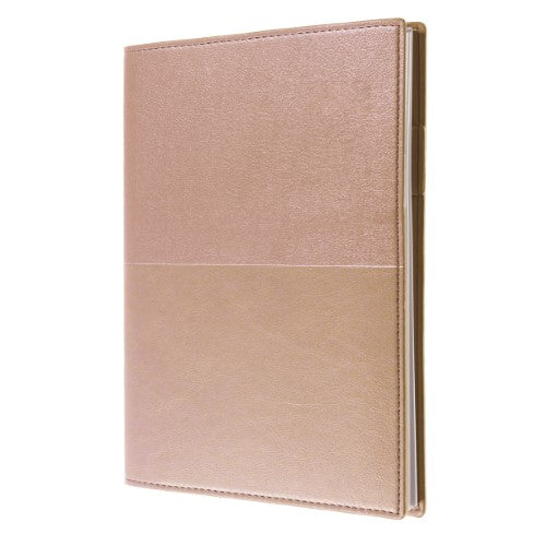 Debden Vanessa Notebook A5 Ruled 192 Pages Rose Gold