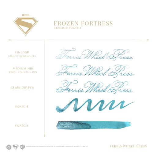 Ferris Wheel Press Fountain Pen Ink WB Superman Frozen Fortress 28ml