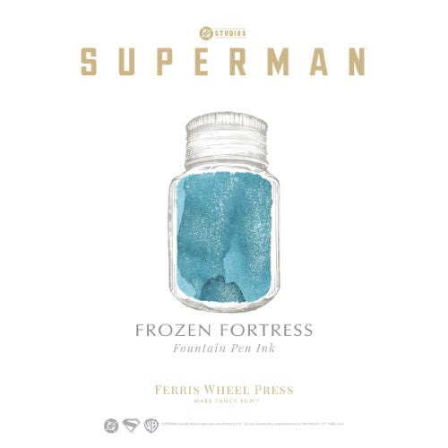 Ferris Wheel Press Fountain Pen Ink WB Superman Frozen Fortress 10ml