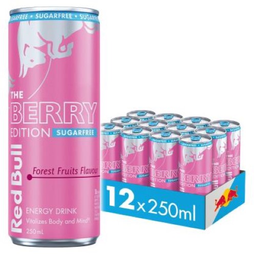 Redbull Red Bull Berry Sugar Free 250ml - 12X250ML