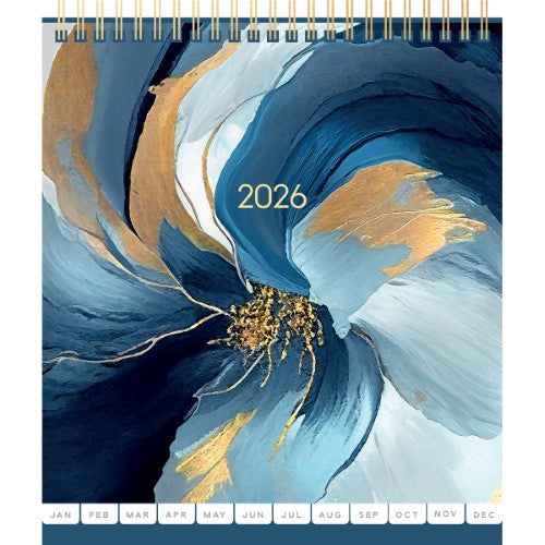 Collins Desk Calendar Painterly 2026