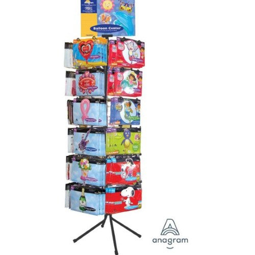 60 Peg Floor Spinner Black 61cm x 61cm x 183cm