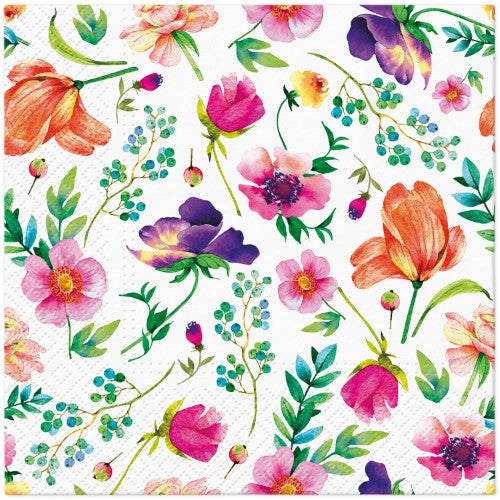 Napkins - PAW FLOWER ARRANGEMENT 33 x 33cm (Pack of 20)