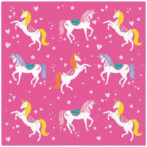 Napkins - PAW UNICORN PATTERN 33 x 33cm (Pack of 20)