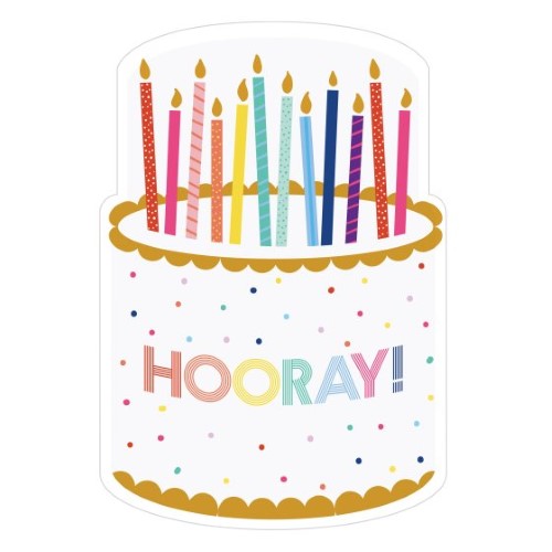 Birthday Cake Shaped Paper Plates 8pk - (Pack of 8 )