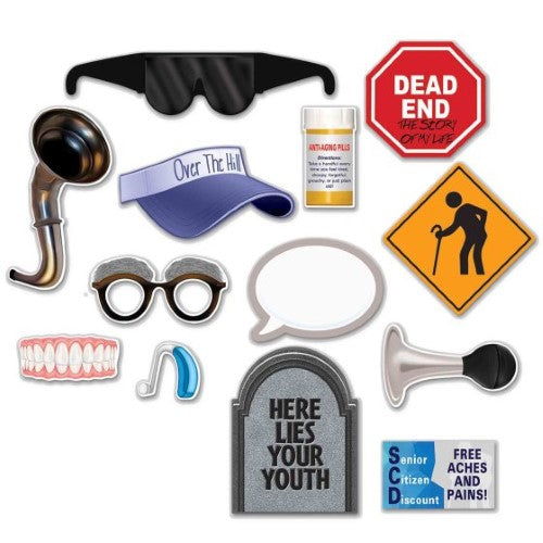 Beistle Over the Hill Photo Fun Signs - (Pack of 13 )