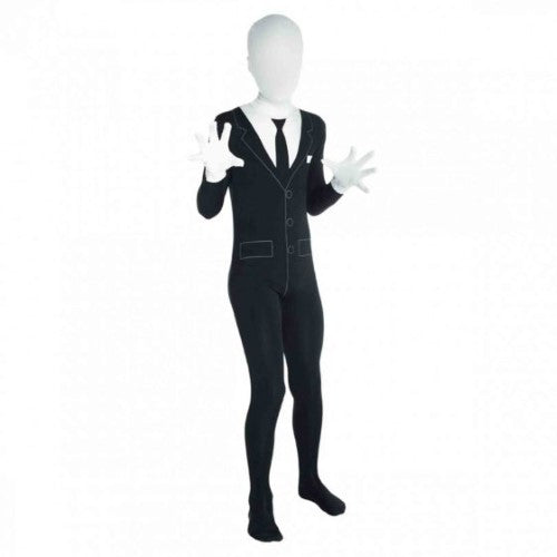 Costume Slenderman Morphsuit Child's 7-9 Years