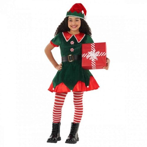 Costume Workshop Elf Dress Green Child's 6-8 Years