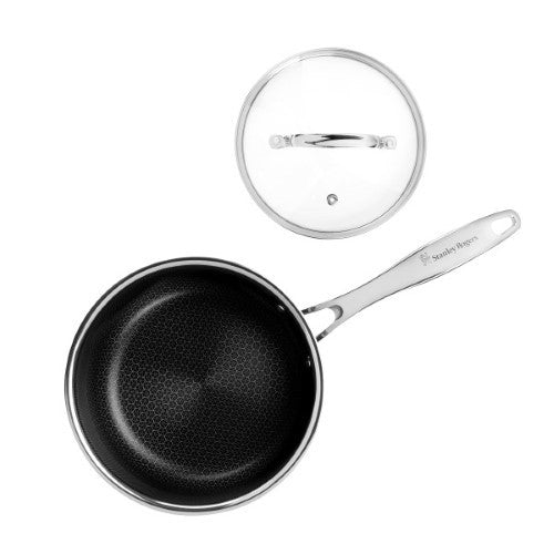 Stanley Rogers SR-Matrix Non-stick Saucepan with Glass Lid 18cm / 2.3L