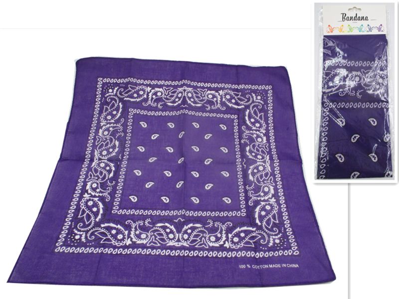 Bandana - Purple 56cm (Set of 12)