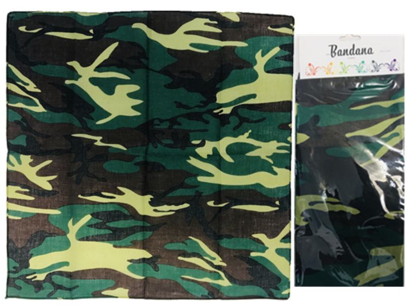 Bandana - Camouflage 56cm (Set of 12)