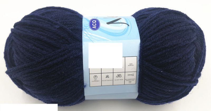 Acrylic Yarn - Navy 100g (Set of 12)