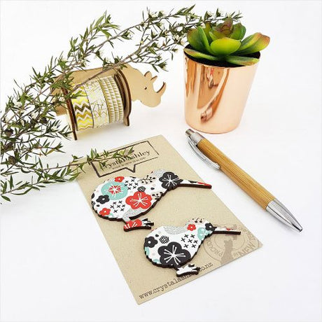 Whimsical Kiwi 3 wall art with vibrant mini shapes crafted from 3mm MDF, perfect for playful home decor.