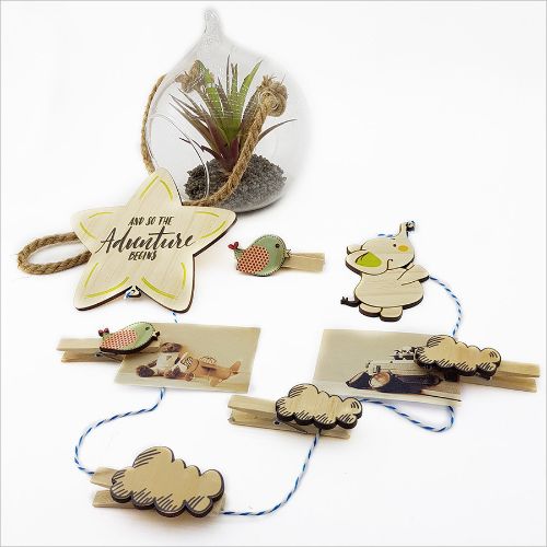 Art Pegs: Elephant Holding Onto Star - Art Pegs