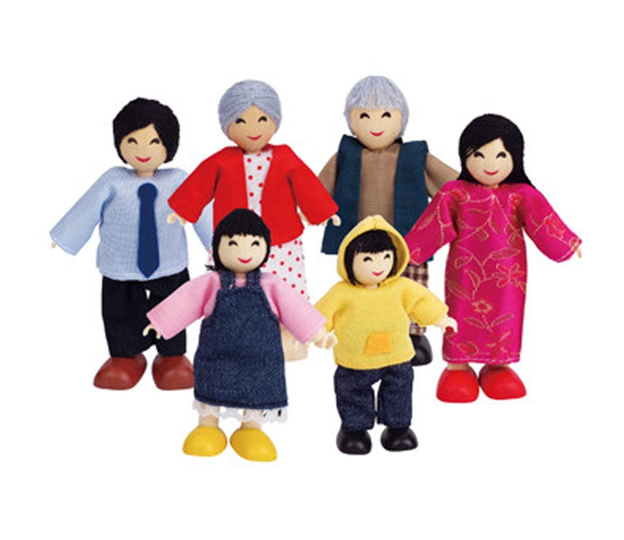Wooden Dolls - Asian Family - Hape
