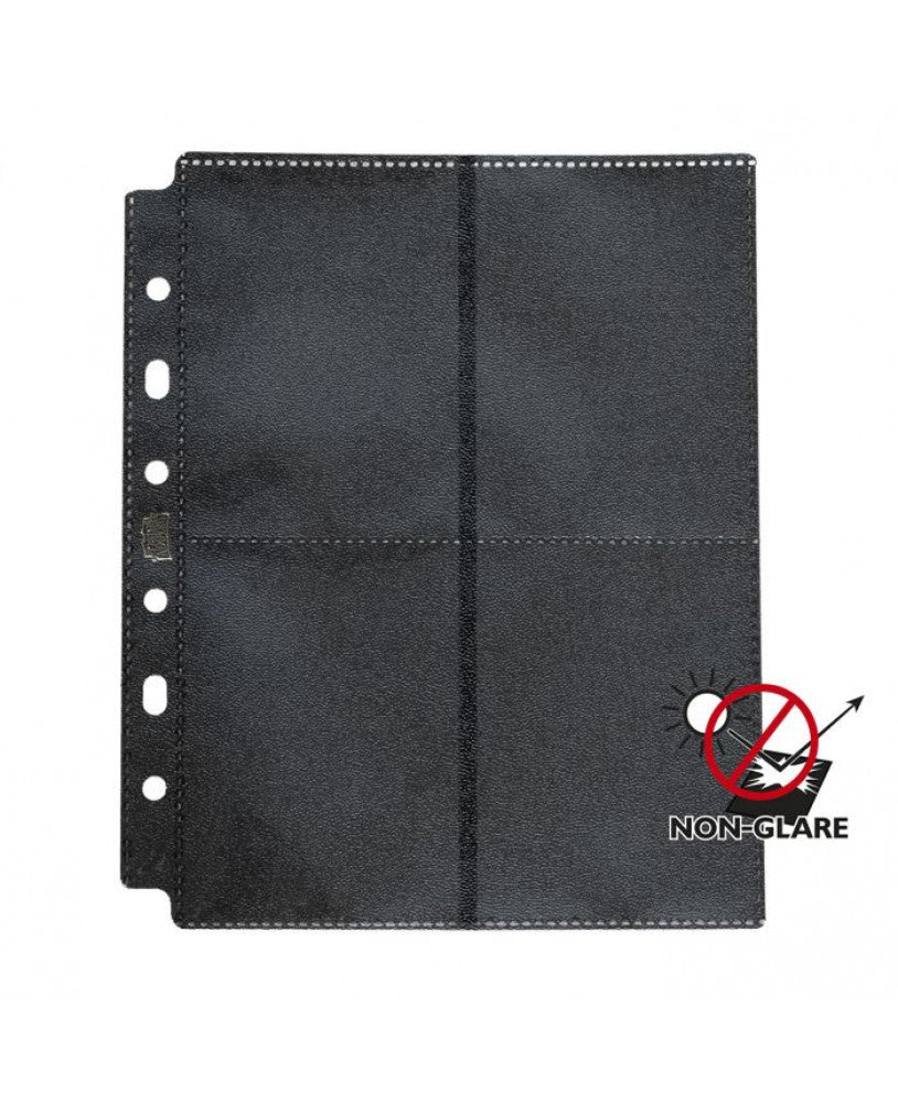 Dragon Shield: Non-Glare Binder Pages - 8-Pocket Display - Black