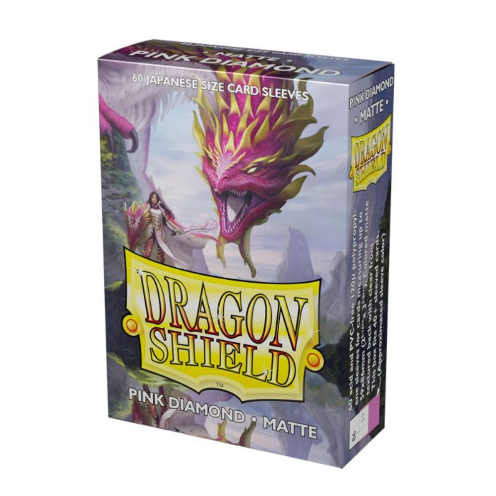 Dragon Shield: Japanese Size Sleeves - Matte - Pink Diamond