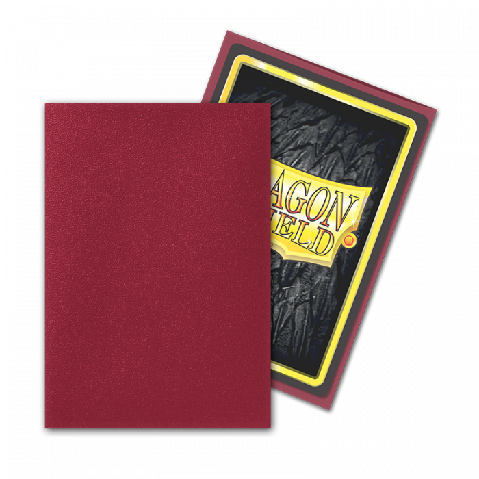Dragon Shield: Japanese Size Sleeves - Matte - Blood Red
