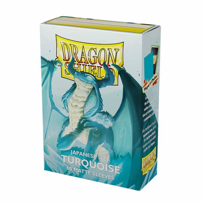 Dragon Shield: Japanese Size Sleeves - Matte - Turquoise