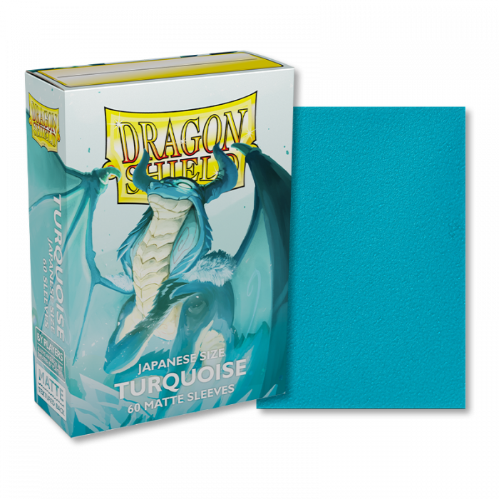 Dragon Shield: Japanese Size Sleeves - Matte - Turquoise