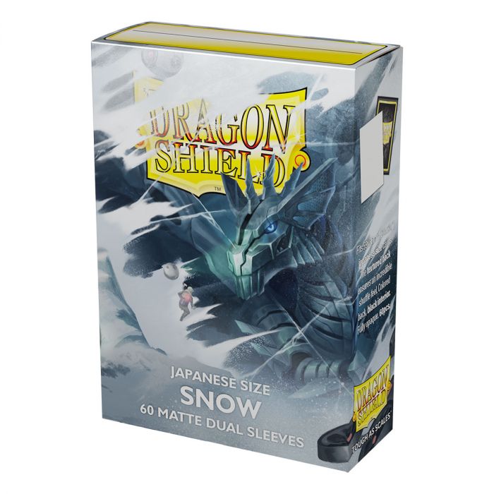 Dragon Shield: Japanese Size Sleeves - Matte Dual - Snow (Nirin)