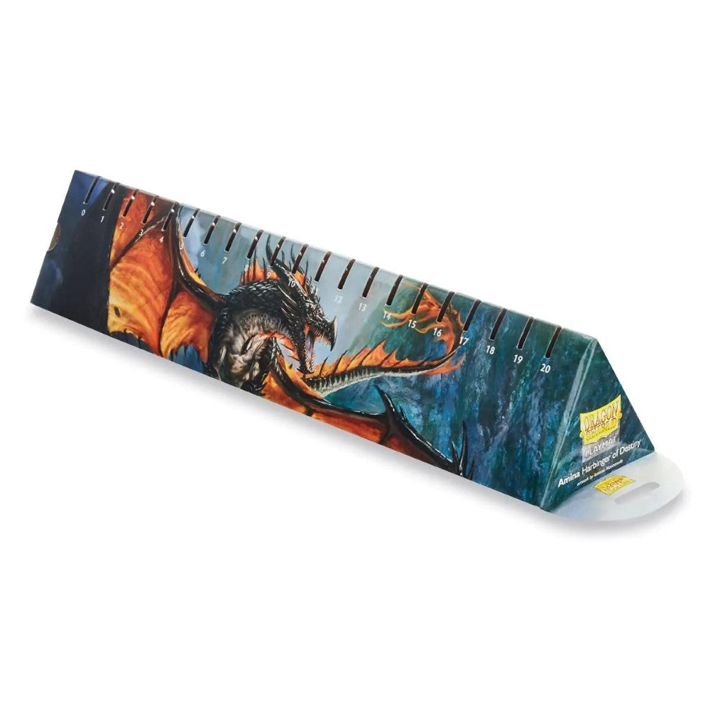 Dragon Shield: Playmat - Case & Coin - Black (Amina, Harbinger of Destiny)