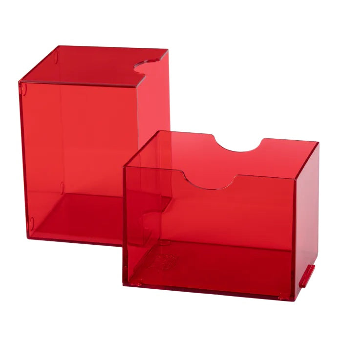 Dragon Shield: Deck Box - Strongbox - Clear: Red