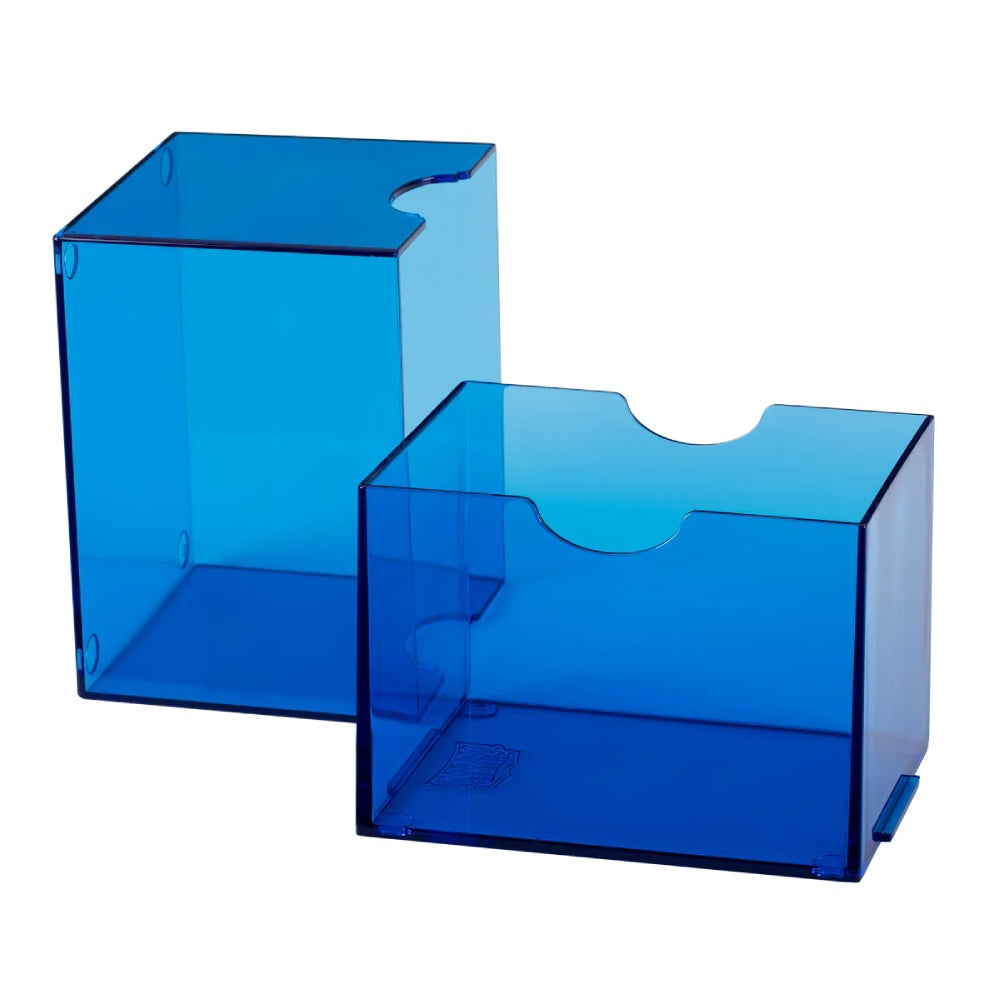 Dragon Shield: Deck Box - Strongbox - Clear: Blue - Card Sleeves