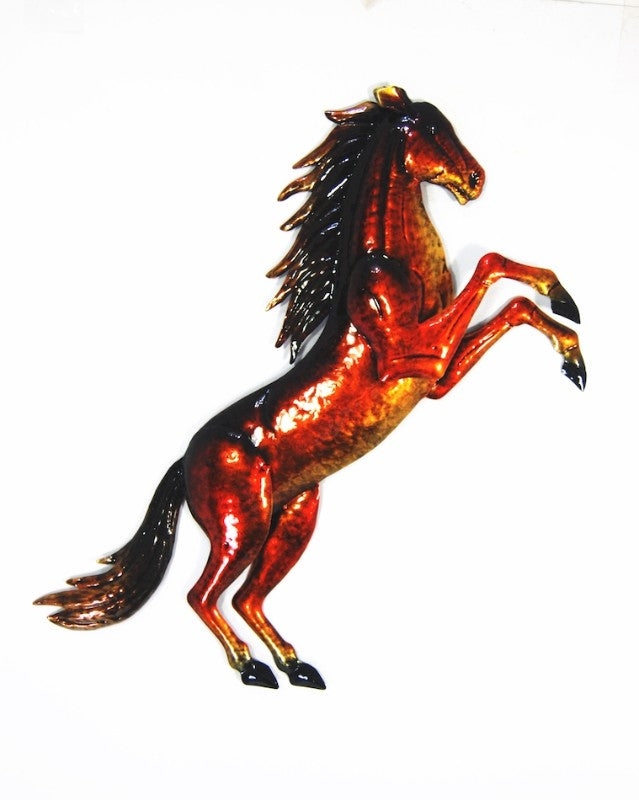 Stallion - Rearing - Metal Wall Hanging