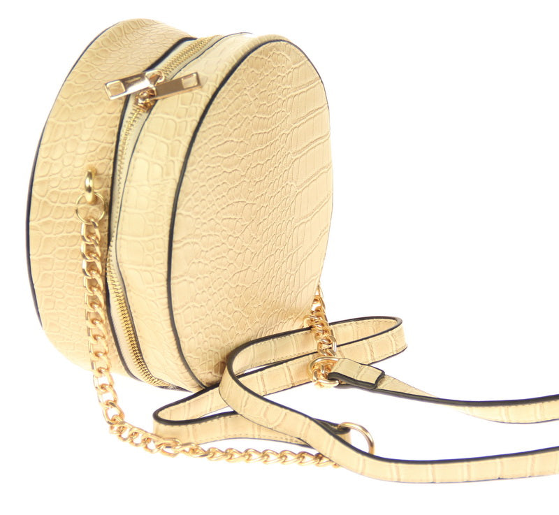 Handbag Round Box Bag - Cream