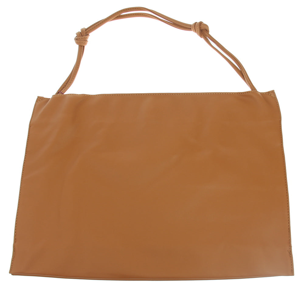 Imitation Leather Bag - Caramel