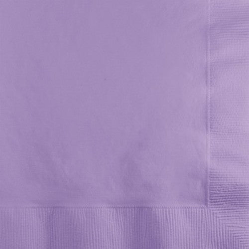 Elegant lavender beverage napkins, 2-ply, 25cm x 25cm, perfect for any occasion, pack of 50 for stylish gatherings.
