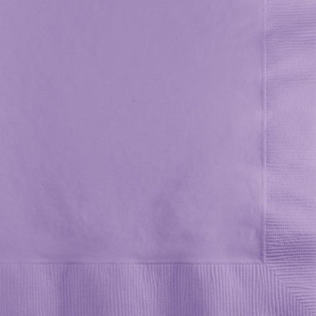 Elegant lavender beverage napkins, 2-ply, 25cm x 25cm, perfect for any occasion, pack of 50 for stylish gatherings.