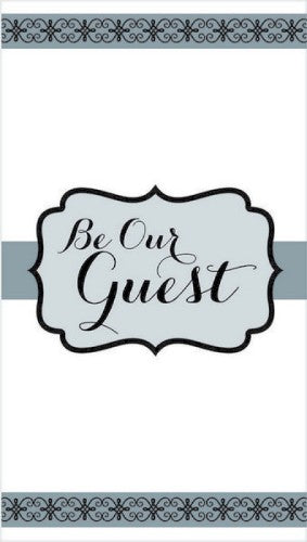 Premium 'Be Our Guest' towels, pack of 16, ultra-soft, absorbent, elegant design for a luxurious guest experience.