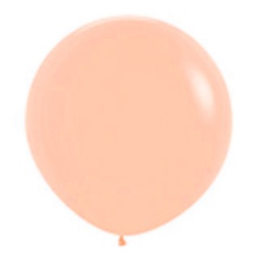 Set of 2 oversized 90cm peach blush latex balloons, perfect for elegant party decor and celebrations.