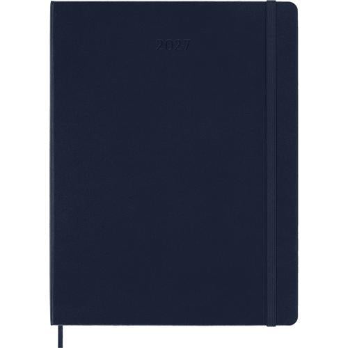 2027 Moleskine Weekly With Notes Hardcover XL Sapphire Blue 12-Month Diary